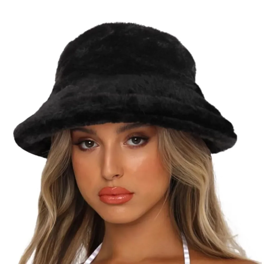 Fur Winter Fuzzy Bucket Hat
